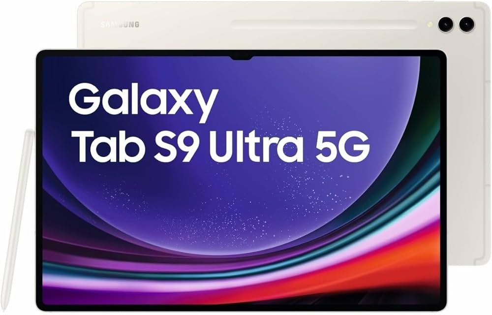 Samsung Galaxy Tab S9 Ultra WiFi SM-X910 with Book Cover Keyboard and Trackpad (256GB+12GB, Beige)