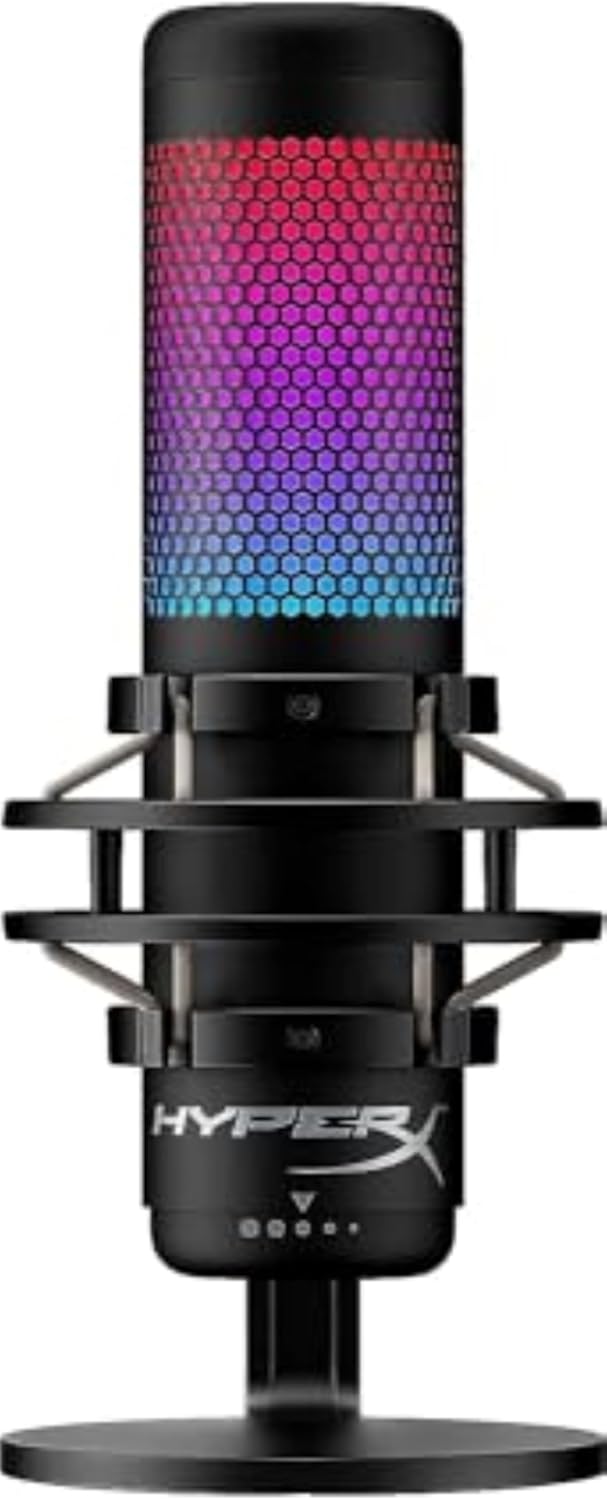 HyperX QuadCast S Standalone Microphone (Black, HMIQ1S-XX-RG/G)