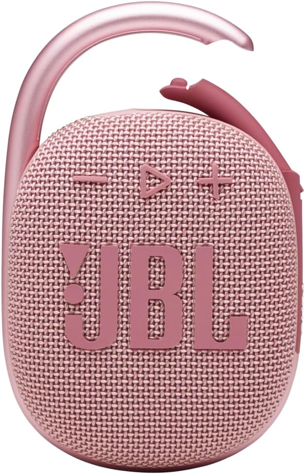 JBL Clip 4 Portable Bluetooth Speaker (Pink)