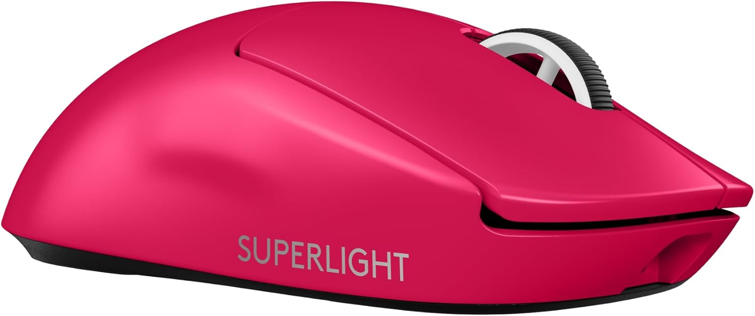 Logitech G PRO X Superlight 2 Wireless Gaming Mouse (Magenta, 910-006799)