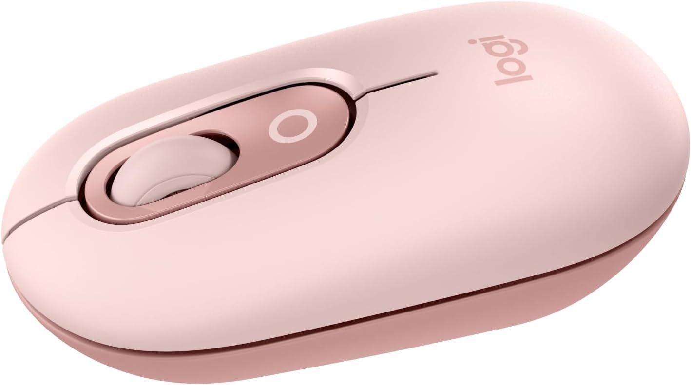 Logitech Pop Wireless Mouse (Rose, 910-006516)