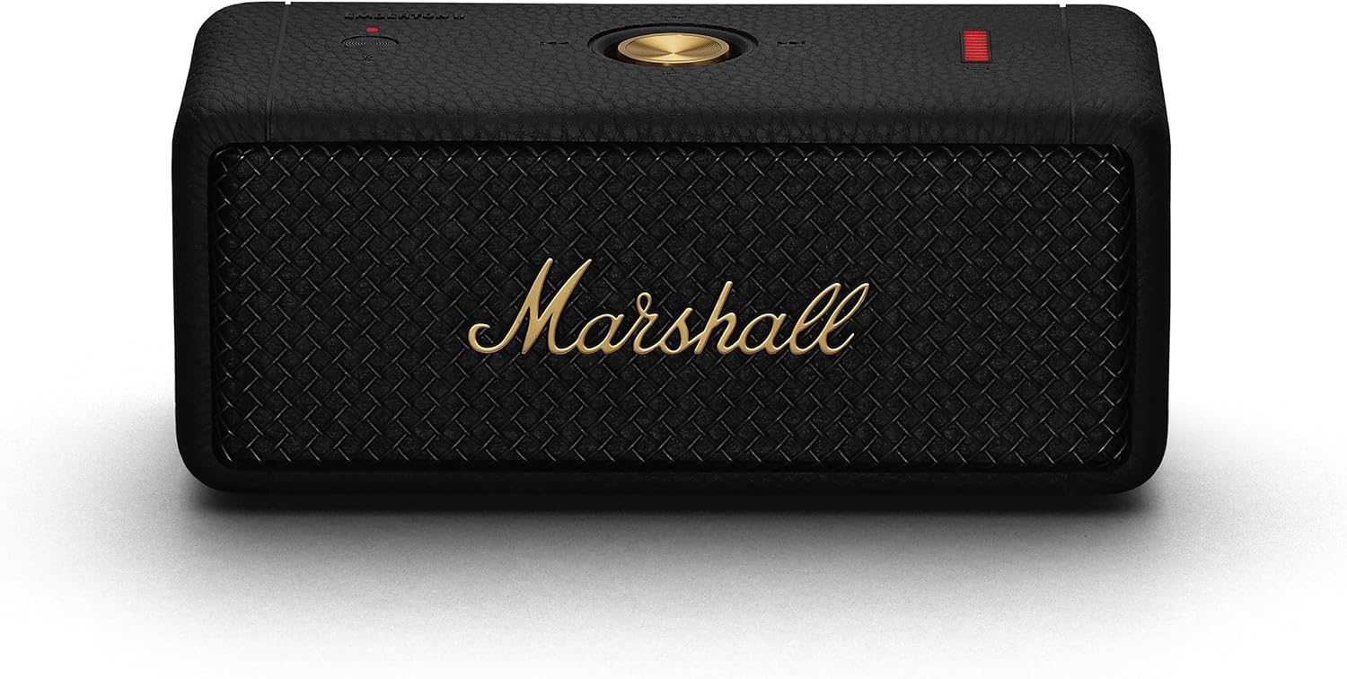 Marshall Emberton II Speaker (Black And Brass)