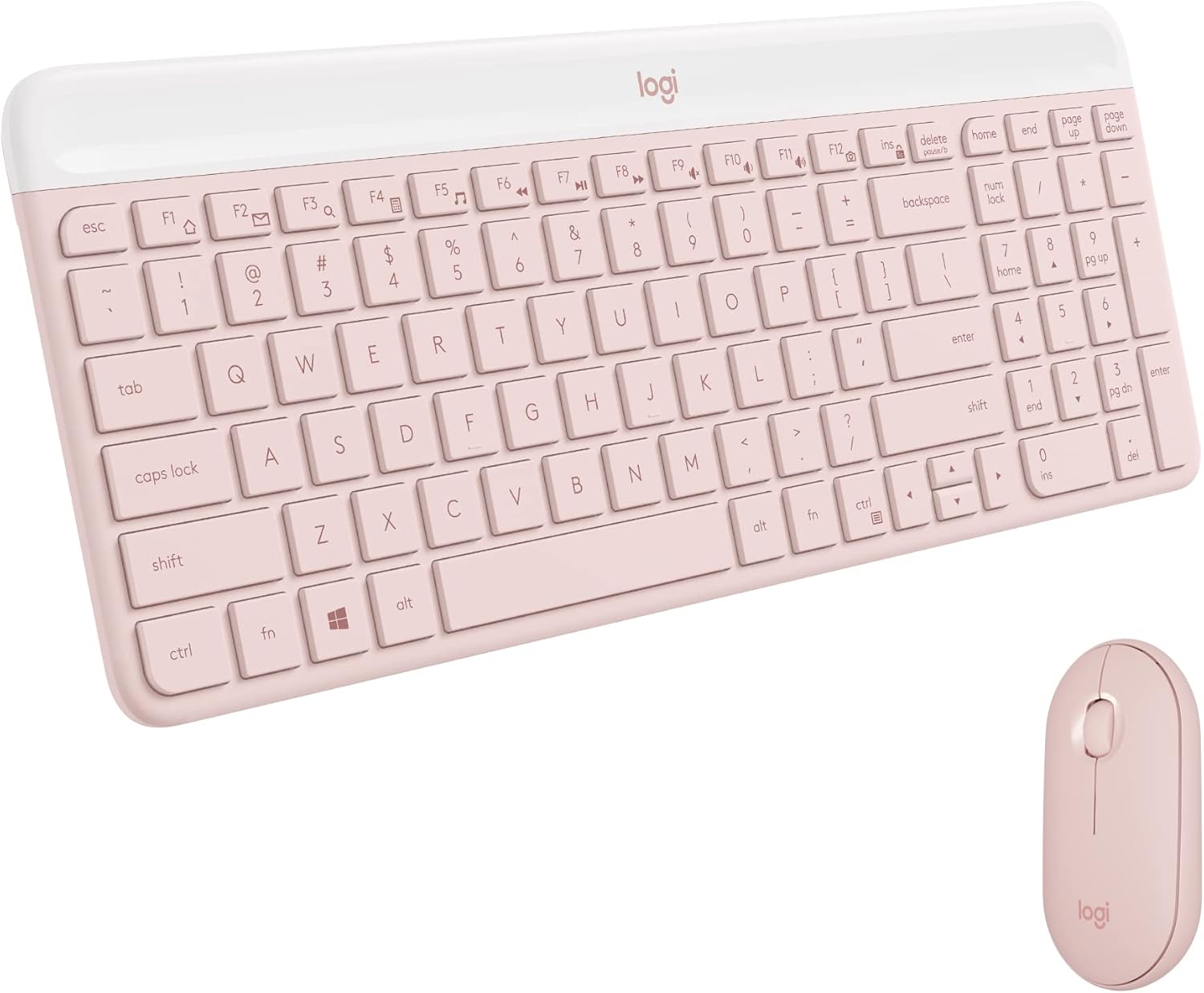 Logitech MK470 Wireless Keyboard and Mouse Combo (Rose, 920-011323)