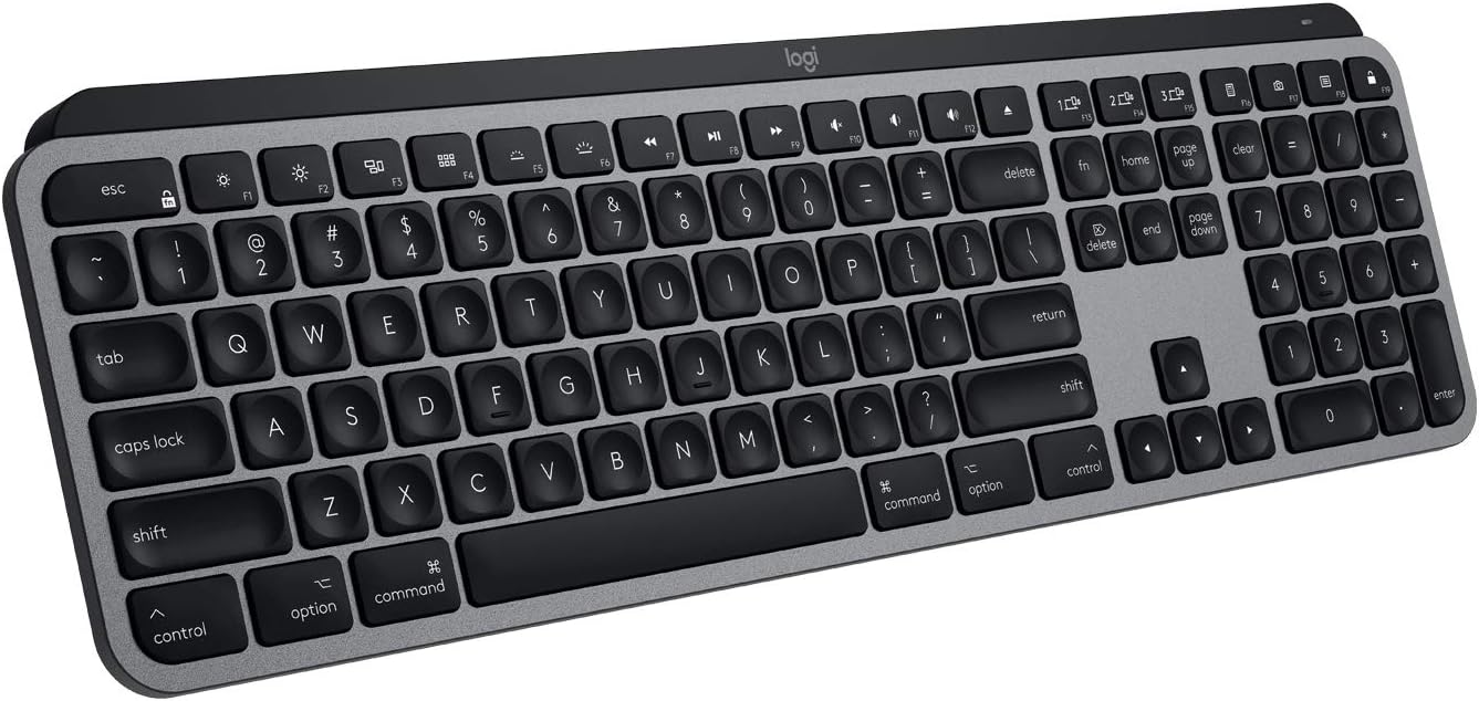 Logitech MX Keys Advanced Wireless Keyboard for Mac (Graphite, 920-009422)
