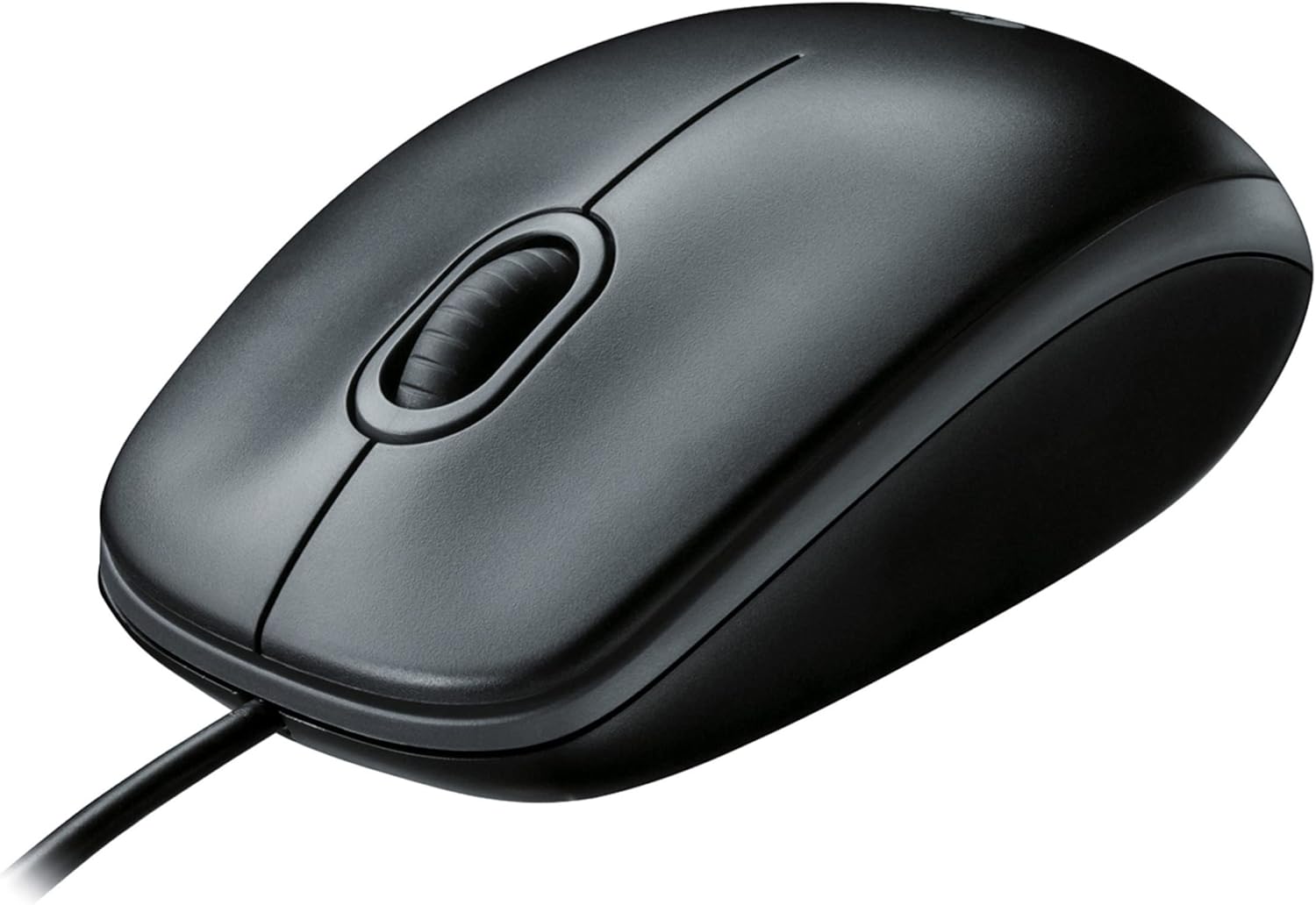 Logitech B100 Optical USB Mouse (Black, 910-006605)