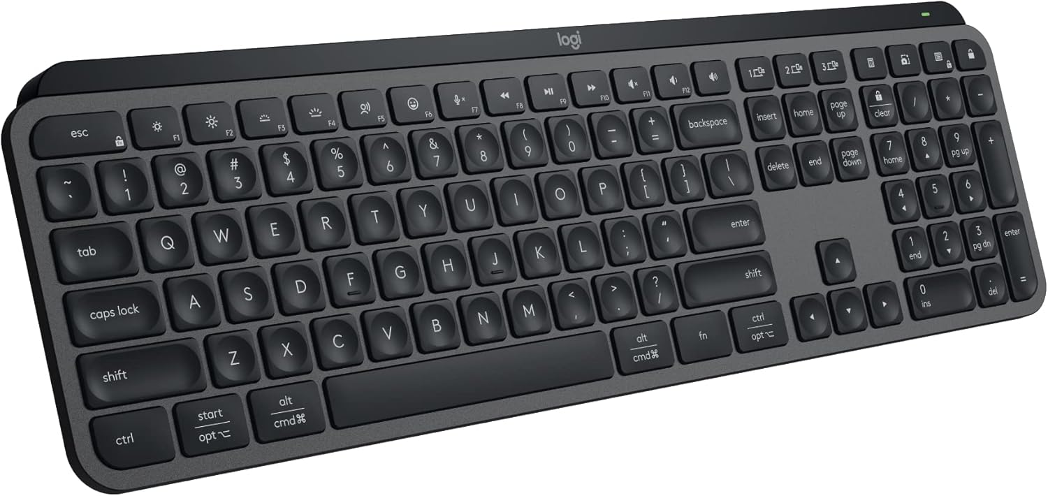 Logitech MX Keys S Wireless Keyboard (Black, 920-011600)