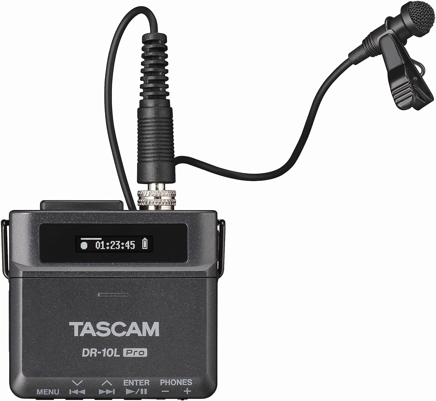 Tascam DR-10L Pro Micro Portable Audio Recorder with Lavalier Microphone (Black)